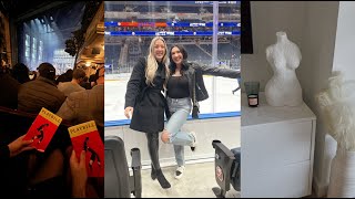 week in my life in the CITY  hockey game w gretchen new home decor  broadway [upl. by Ryun]