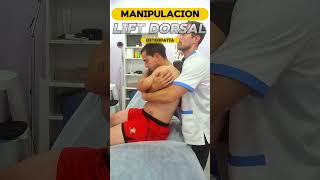 MANIPULACIÓN  Crujido Thrust dorsal osteopatia [upl. by Ausoj]