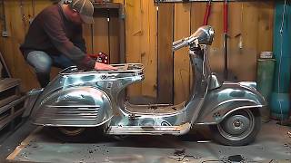 Man Restores 40YearsOld Abandoned Motorcycle Back to New  Start to Finish by restorwerke [upl. by Chrisse242]