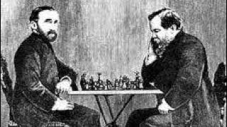 Johannes Zukertort  Wilhelm Steinitz 01  World Championship Match  1886 Game 1 [upl. by Anyar]