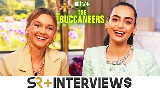 The Buccaneers Interview Imogen Waterhouse amp Aubri Ibrag On Jinny And Lizzys Friendship [upl. by Conners289]