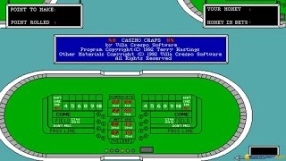 Casino Craps gameplay PC Game 1992 [upl. by Smitt]