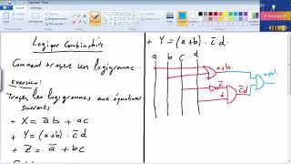 logique combinatoire  comment tracer un logigramme darija [upl. by Malliw]