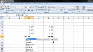 How To Sum Rounded Numbers In Excel [upl. by Hieronymus777]