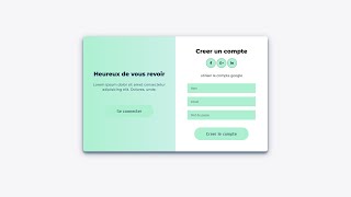 Tutoriel JavaScript  Formulaire dInscription amp de Connexion Animé  HTML CSS JavaScript [upl. by Iliam]