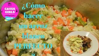 ¿Cómo hacer arroz blanco perfecto y esponjoso ¡¡NO LO BATAS [upl. by Yendirb]