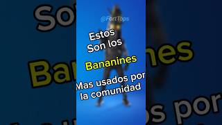 Bananines Mas usados en la Comunidad fortnite tops [upl. by Celina]