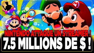 Nintendo Réclame 75 Millions💲à un Streamer en dommages et intérêts 🗞️ [upl. by Haimes]