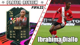 74 IBRAHIMA DIALLO WINTER WILDCARD REVIEW  FIFA 22 [upl. by Acirej]