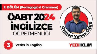 3  Verbs in English  ÖABT 2024 İNGİLİZCE ÖĞRETMENLİĞİ [upl. by Arel]