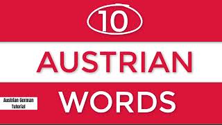 10 Austrian Words you should know before you VISIT AUSTRIA [upl. by Torto]