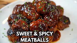 How To Make AMAZING Sweet amp Spicy Meatballs [upl. by Brianna]