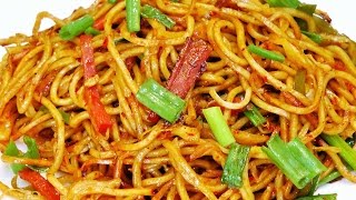 शेजवान नूडल्स  Schezwan Noodles Recipe  Indian Street Food  MadhurasRecipe [upl. by Anaila599]