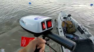 WaterSnake Trolling Motor Demo Light Weight Simple and Powerful Perfect For A Kayak or Canoe [upl. by Inaej230]