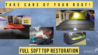 Convertible Roof Restoration Saab 93 The Full Process porsche saab ford bmw vw 996gt3 [upl. by Barthel450]