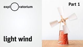 Easy DIY wind turbine  Light Wind  Science Snack activity [upl. by Haidebej104]