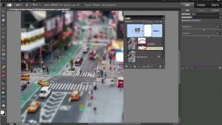 Photoshop Elements 10 tutorial  TiltShift [upl. by Zitah]