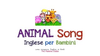 Inglese per bambini  Animali e loro verso  canzoncina [upl. by Marra965]