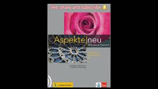 Aspekte neu B2 Arbeitsebuch Audio30 k6 Modul3 F6learndeutschgermanvideoytlearningdtodo [upl. by Latrice]