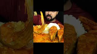 1 Whole Fish Mukbang Eating asmr mukbang fishcurryriceeating [upl. by Ludie]