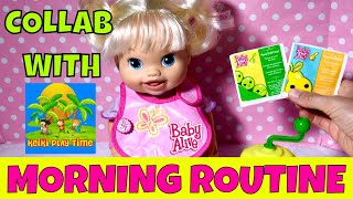 🌺Baby Alive Babys New Teeth Twin Melisa Morning Routine Collab with Skye At Keiki Play Time [upl. by Ambrose711]