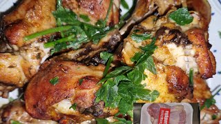 Oven baked chicken 🐔 recipehome cookingsimple recipes food chicken homemade [upl. by Aem545]