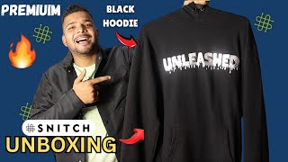 Snitch Black Hoodie  Unboxing amp Review  Best Plain hoodie for men online [upl. by Arikaahs]