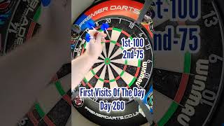 First Visits Of The Day 260 darts pdc lukelittler dartsreviews 180 dartschallenge wdf bdo [upl. by Jabin]