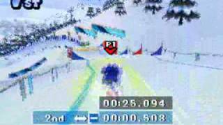 Mario amp Sonic at the Olympic Winter Games DS  Snowboard Cross [upl. by Nerac774]