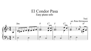 El Condor Pasa  Piano sheet music [upl. by Aydidey]