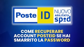 Come Recuperare un Account PosteID Se Hai Smarrito La Password  GUIDA PRATICA [upl. by Drawd]