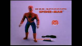 Mego Web Spinning Spiderman Action Figure Toy Commercial 1980 Marvel [upl. by Scoter317]