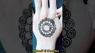 Simple gol tikki mehndi design for beginners ❤️  goltikkimehndi shorts [upl. by Nancey]