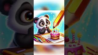 Panda’s Magic Pencil cute shorts shortsfeed animation [upl. by Philbert363]