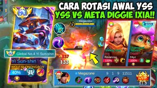 RAHASIA MENANG ROTASI EARLY GAME TOP GLOBAL YSS YSS VS META DIGGIE IXIA TUTORIAL YSS NEW PATCH [upl. by Apollus567]