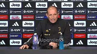 Conferenza stampa ALLEGRI pre SalernitanaJuve quotOut Cambiaso su HuijsenRoma Yildiz e Chiesaquot [upl. by Chaker]