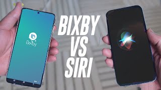 Samsung Bixby vs Apple iPhone Siri 2023 Basic Commands  Battle of Voice Assistants  S22 vs iPhone [upl. by Munson602]