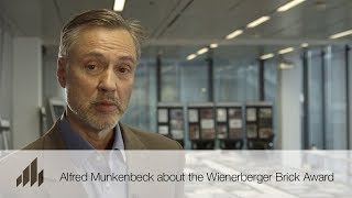 Alfred Munkenbeck about the Wienerberger Brick Award [upl. by Eeralih]