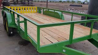 Remolque Cama Baja 6000 KG Color verde John Deere [upl. by Neural]