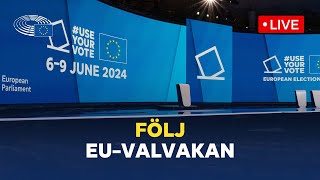 EUVALVAKA 2024 Live från Europaparlamentet i Bryssel [upl. by Purdy]