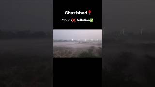 Sab kuch dhundla hai😶‍🌫️ ghaziabad delhincrnews weatherupdate pollution news relatable winter [upl. by Ahsemik]