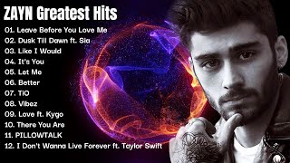 Zayn Top Hits Playlist ☆ Zayn Best Songs [upl. by Filmer]