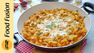 Easy Cheesy Tomato Pasta Recipe by Food Fusion [upl. by Alec]