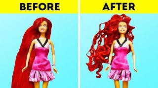 20 BARBIE DOLL CRAFTING HACKS [upl. by Ientirb321]