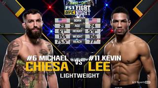 Kevin Lee vs Michael Chiesa full fight HD UFC 112 [upl. by Jemmie564]