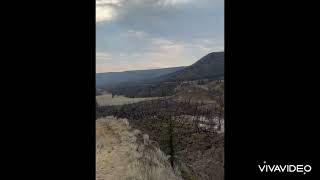 Water is now flowing over the top of the Chilcotin landslide August052024 [upl. by Idnem]