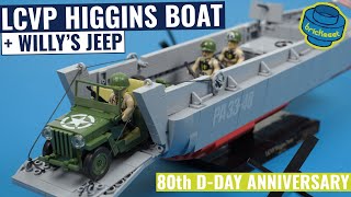 LIMITED EDITION Higgins Boat  Willys Jeep  COBI 4848 Speed Build Review [upl. by Eytteb]