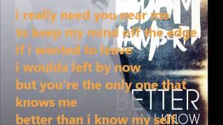 Adam Lambert Better than I know myself lyrics [upl. by Fitton220]