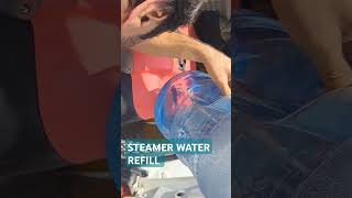 OPTIMA STEAMER WATER FILING carcareservices carcleaningservice carmaintenance detailing [upl. by Arraeit826]