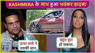 Kashmera Shahs Horrifying Accident Shares HeartBreaking Pictures Says Bahut Bura Ho Sakta Tha [upl. by Ahseirej378]